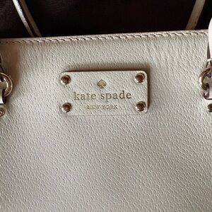 Kate Spade New York White Leather Tote Bag